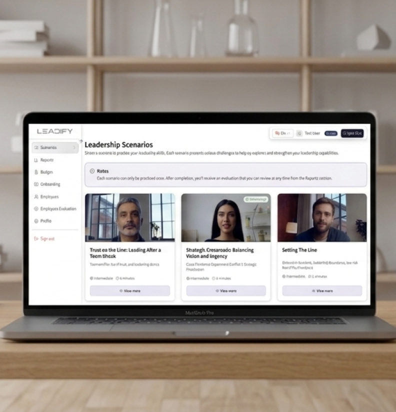 Leadify AI leadership coaching session