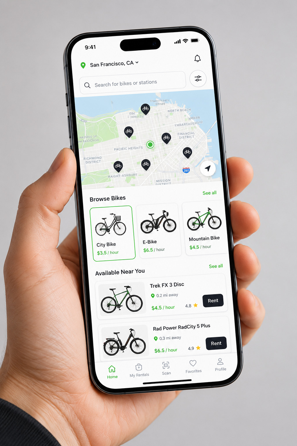 Bike Rental Platform project preview