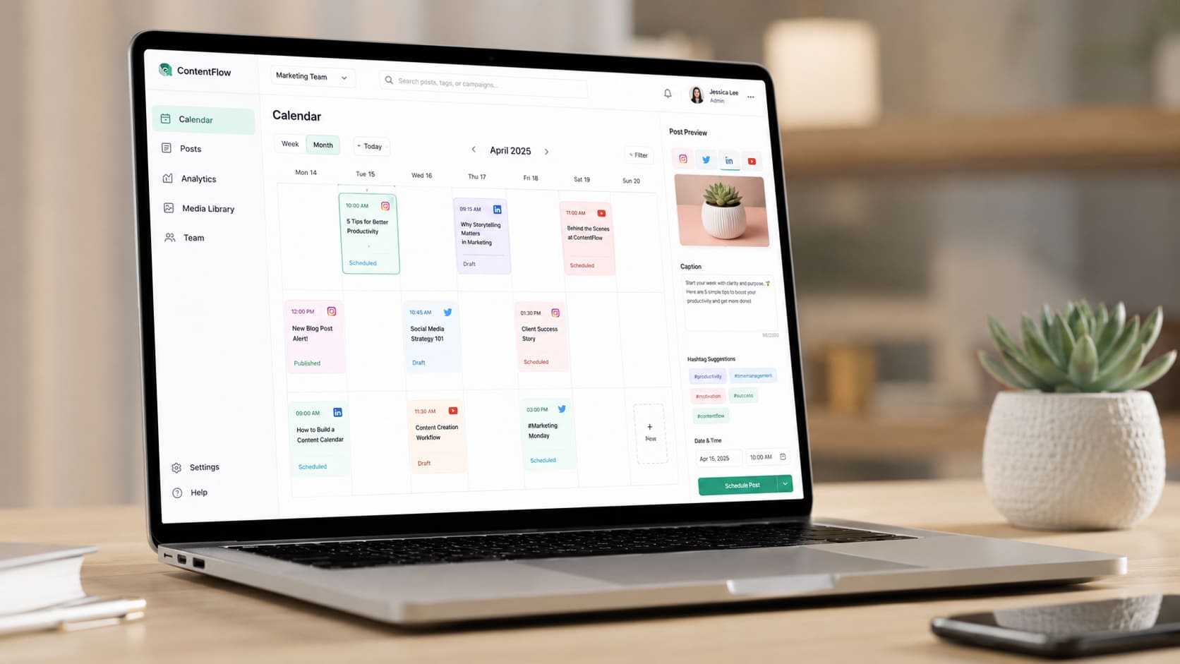 Content Planner App project preview