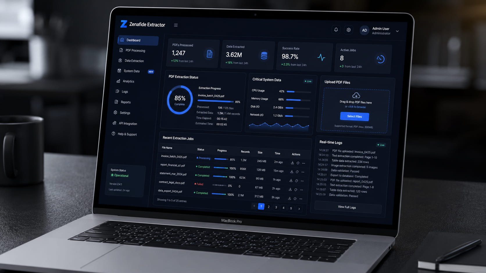 Zenafide Extractor project preview